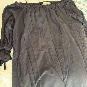 LOFT Black Off-Shoulder Dress